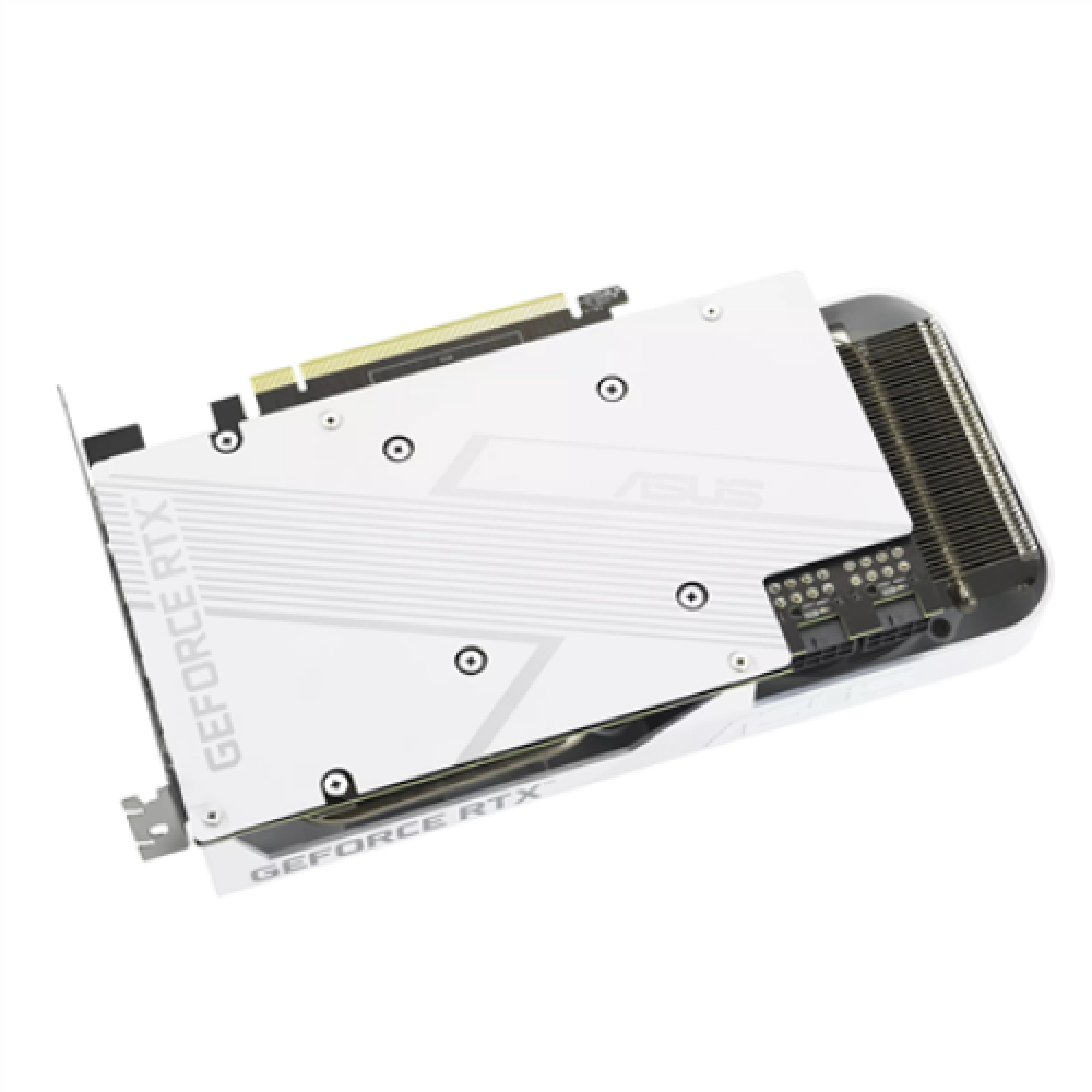 Asus DUAL-RTX3060TI-O8GD6X-WHITE NVIDIA, 8 GB, GeForce RTX 3060 TI, GDDR6X, PCI Express 4.0, HDMI ports quantity 1, Memory clock speed 19000 MHz