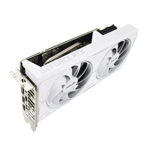 Asus DUAL-RTX3060TI-O8GD6X-WHITE NVIDIA, 8 GB, GeForce RTX 3060 TI, GDDR6X, PCI Express 4.0, HDMI ports quantity 1, Memory clock speed 19000 MHz