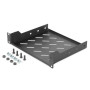 Digitus , 1U fixed shelf , DN-10-TRAY-2-B , Perfect for storage of components which are not 254 mm (10) suitable. Slim design which takes space of 1 height unit. Easy and quick to mount or dismount. Load capacity: 25 kg , Black