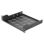 Digitus , 1U fixed shelf , DN-10-TRAY-2-B , Perfect for storage of components which are not 254 mm (10) suitable. Slim design which takes space of 1 height unit. Easy and quick to mount or dismount. Load capacity: 25 kg , Black