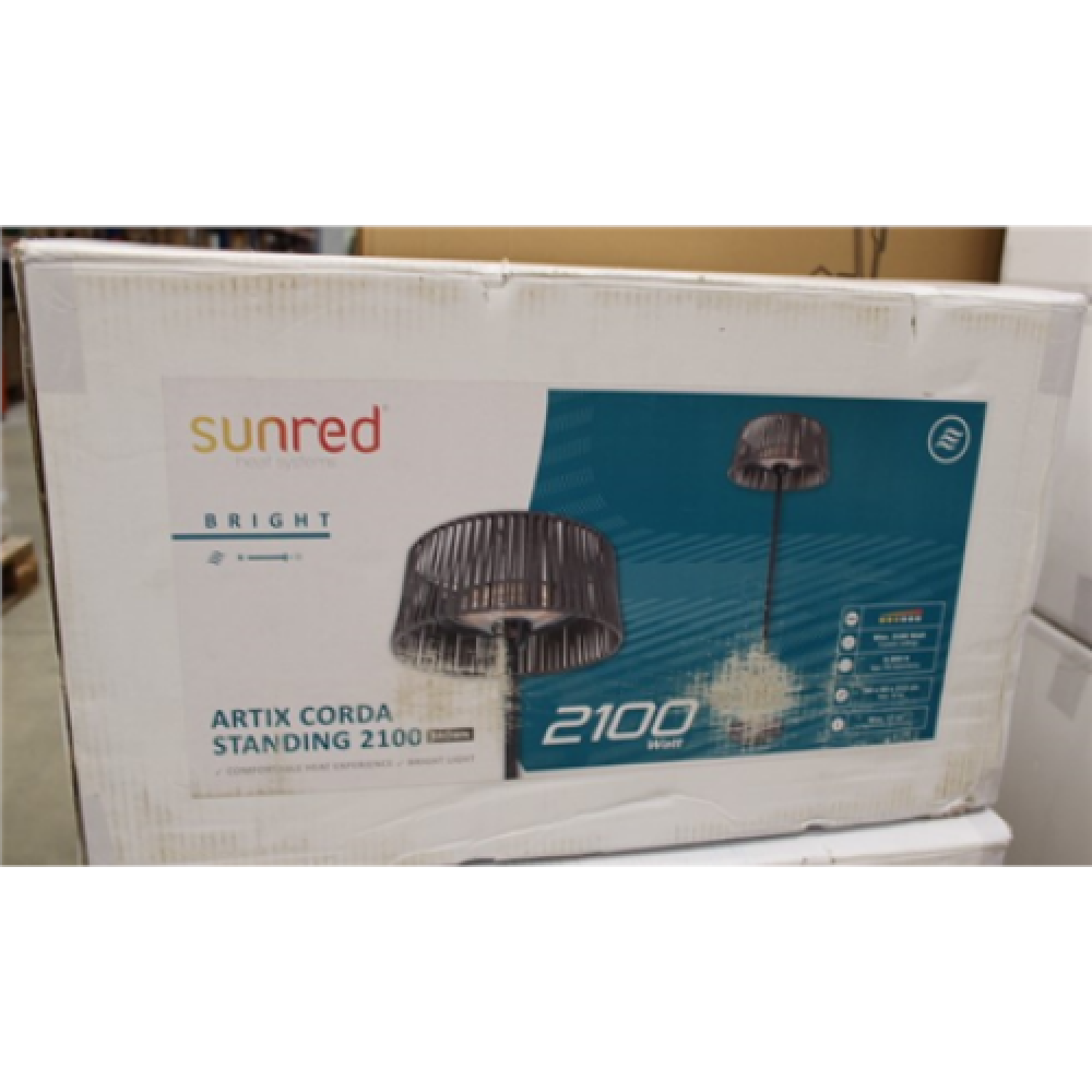 SALE OUT. Sunred ARTIX M-SO BROWN Heater, Artix Corda Bright Standing, Power 2100 W, Brown SUNRED Heater ARTIX M-SO BROWN, Corda Bright Standing Infrared, 2100 W, Brown, UNPACKED ,DEMO, IP44