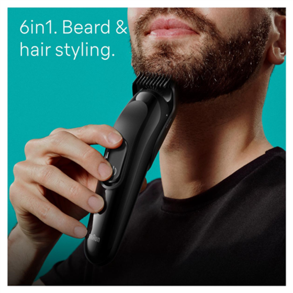 Braun Trimmer , 6-in-1 Style Kit 3 MGK3410 , Cordless , Number of length steps 13 , Black