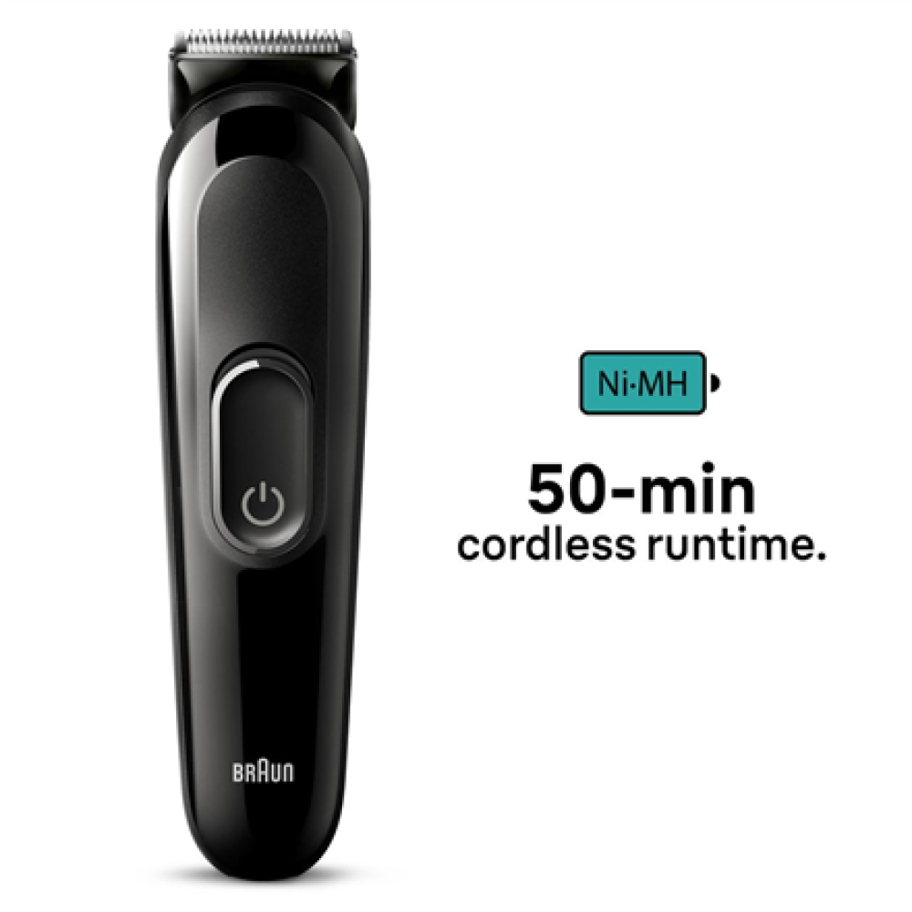 Braun Trimmer , 6-in-1 Style Kit 3 MGK3410 , Cordless , Number of length steps 13 , Black
