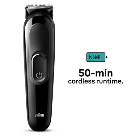 Braun Trimmer , 6-in-1 Style Kit 3 MGK3410 , Cordless , Number of length steps 13 , Black