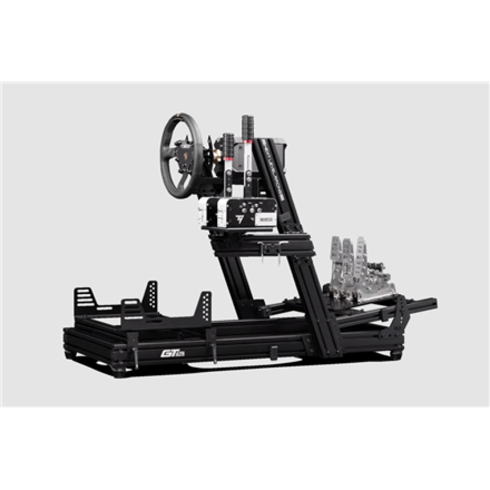 Next Level Racing , Aluminum; Carbon Steel , Racing Simulator Cockpit , GTElite Wheel Plate Edition , Black