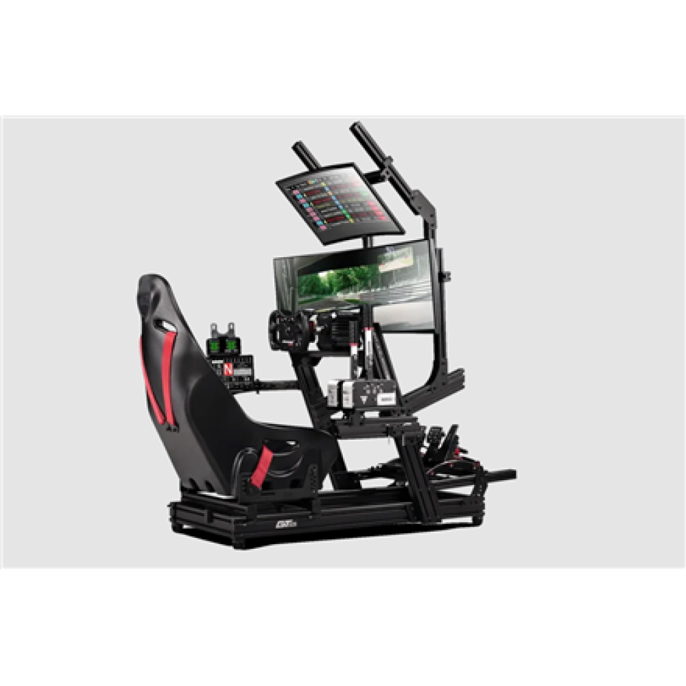 Next Level Racing , Aluminum; Carbon Steel , Racing Simulator Cockpit , GTElite Wheel Plate Edition , Black