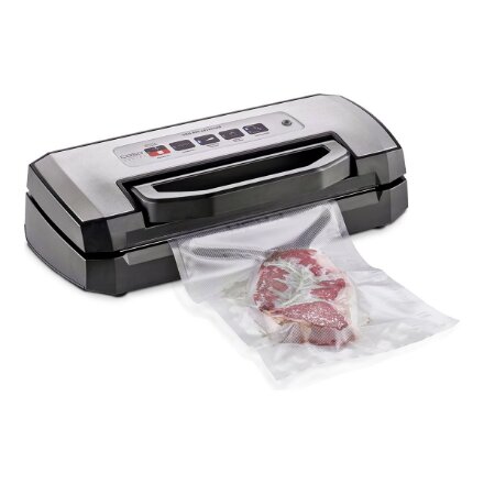 Caso , Bar Vacuum sealer , VRH 490 advanced , Power 110 W , Temperature control , Black/Stainless steel