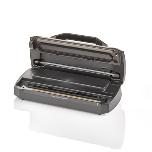 Caso , Bar Vacuum sealer , VRH 490 advanced , Power 110 W , Temperature control , Black/Stainless steel