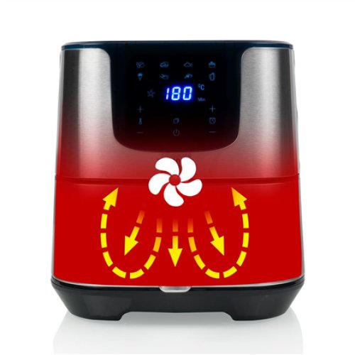 Princess , Digital Aerofryer Deluxe XXL , 182060 , Power 1700 W , Capacity 5.5 L , Black/Stainless Steel