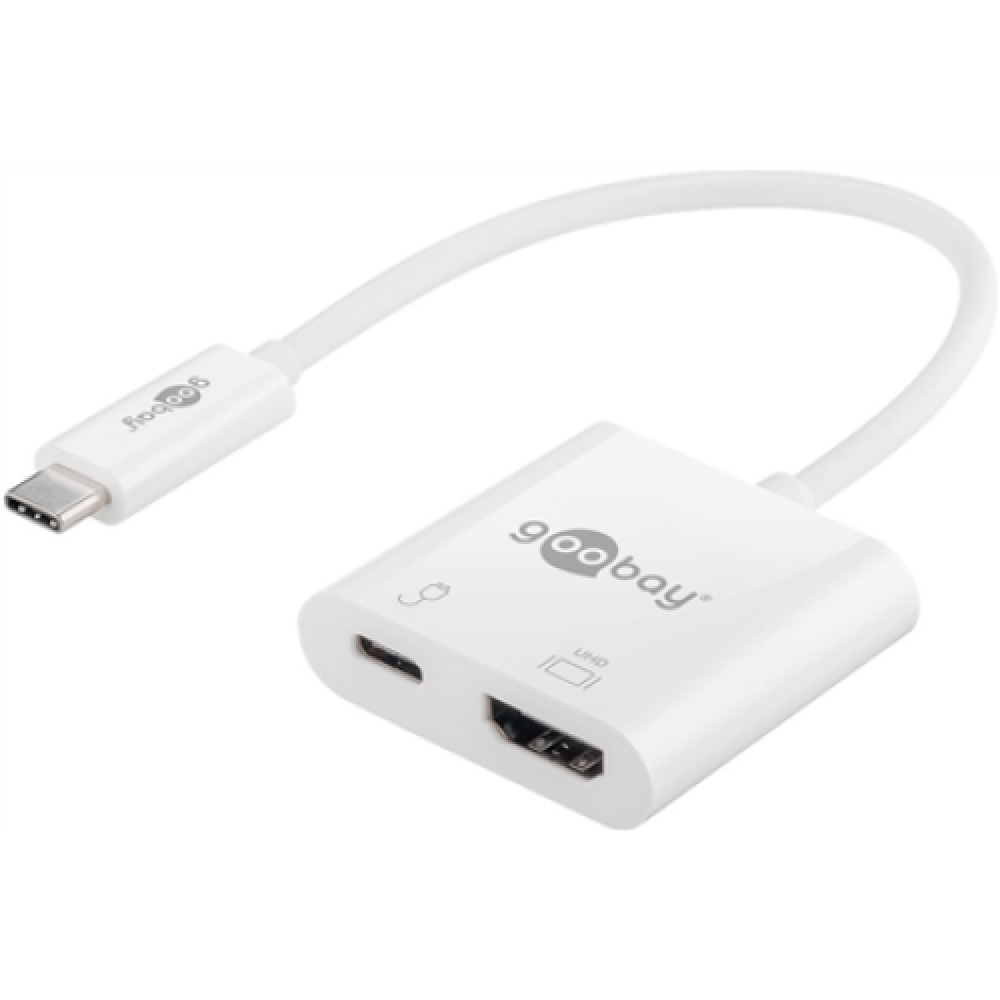 Goobay , USB-C HDMI Adapter (4k 60 Hz) , White , USB-C to HDMI