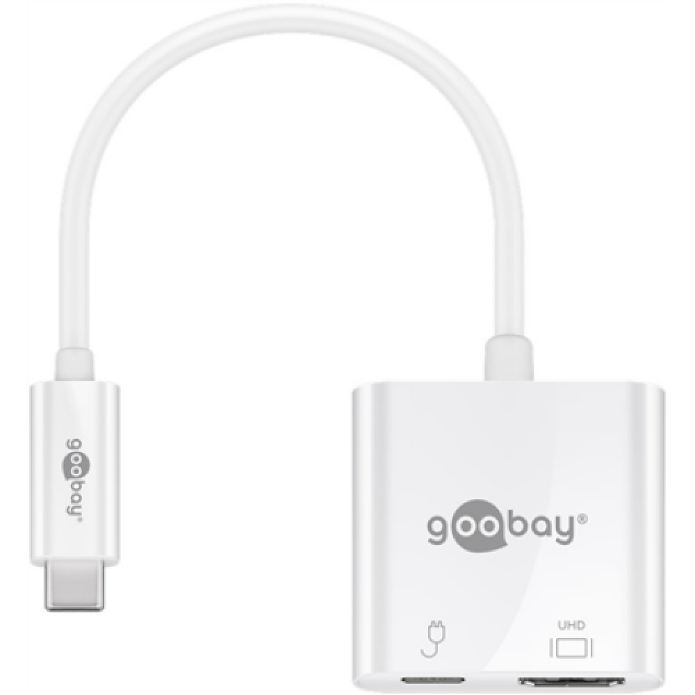 Goobay , USB-C HDMI Adapter (4k 60 Hz) , White , USB-C to HDMI