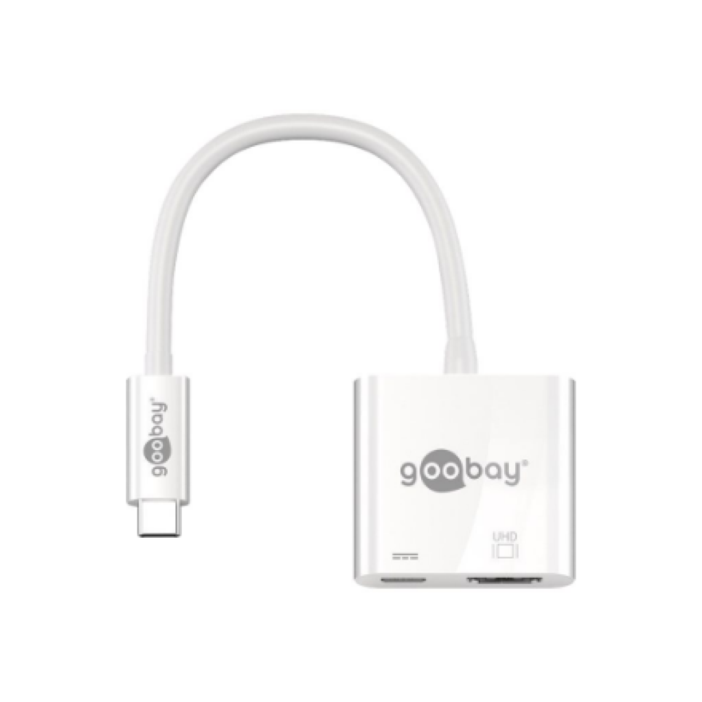 Goobay , USB-C HDMI Adapter (4k 60 Hz) , White , USB-C to HDMI