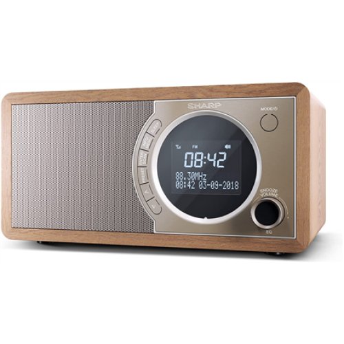 Sharp DR-450(BR) Digital Radio, FM/DAB/DAB+, Bluetooth 4.2, Alarm function, Brown , Sharp , Digital Radio , DR-450(BR) , Bluetooth , Brown