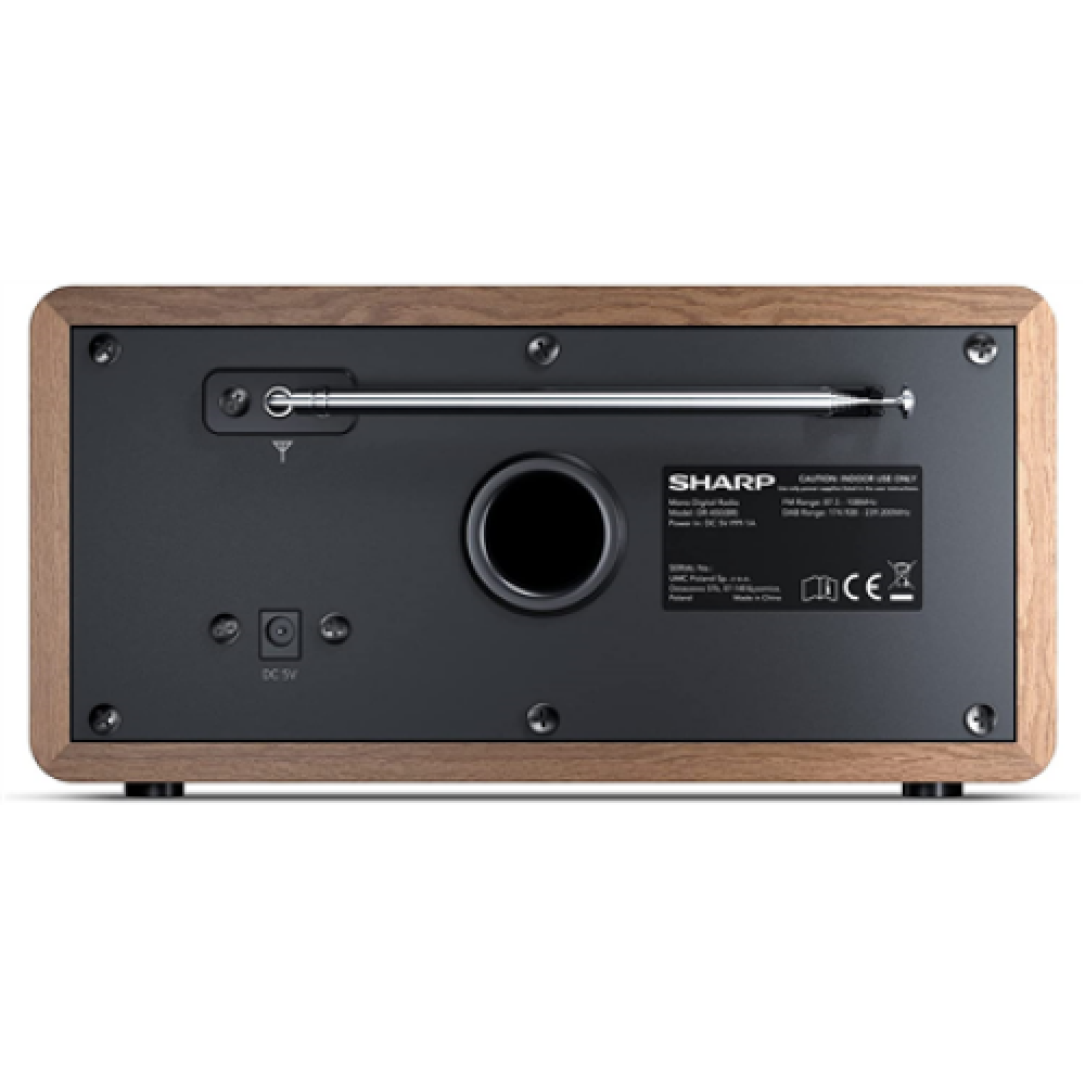 Sharp DR-450(BR) Digital Radio, FM/DAB/DAB+, Bluetooth 4.2, Alarm function, Brown , Sharp , Digital Radio , DR-450(BR) , Brown , Bluetooth , FM radio