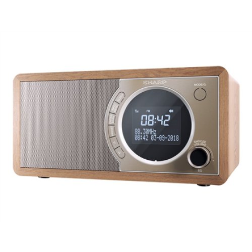 Sharp DR-450(BR) Digital Radio, FM/DAB/DAB+, Bluetooth 4.2, Alarm function, Brown , Sharp , Digital Radio , DR-450(BR) , Bluetooth , Brown