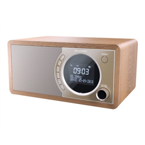 Sharp DR-450(BR) Digital Radio, FM/DAB/DAB+, Bluetooth 4.2, Alarm function, Brown , Sharp , Digital Radio , DR-450(BR) , Bluetooth , Brown
