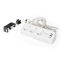 Digitus 3-way office socket strip with 2x USB-A and 1x USB-C connections , DA-70626
