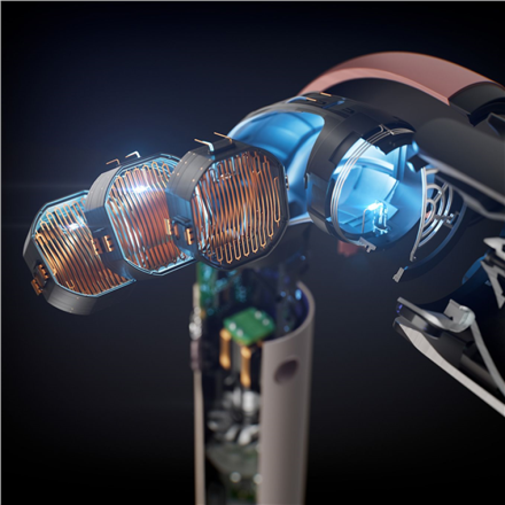 Dyson Hair Dryer , HD17 Supersonic R , Number of temperature settings 4 , Ionic function , Pink/Rose Gold