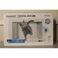 SALE OUT. PETKIT Purobot Crystal Duo with Camera Self-Cleaning Cat Litter Box , White , DEMO , 24 month(s) SALE OUT. PETKIT Purobot Crystal Duo with Camera Self-Cleaning Cat Litter Box , White , DEMO , 24 month(s)