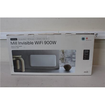 SALE OUT. Mill PA900WIFI3MP GEN3 Heater, Modular control panel, Steel front, Power 900 W, White , Mill , Heater , PA900WIFI3MP GEN3 , Panel Heater , 900 W , Suitable for rooms up to 15 m² , White , DAMAGED PACKAGING