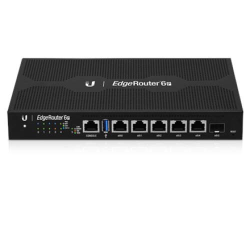 Ubiquiti EdgeRouter 6P Ethernet (RJ-45) ports, 4-Core MIPS64 Ubiquiti EdgeRouter 6P Managed Desktop 1 Gbps (RJ-45) ports quantity 5 SFP ports quantity 1