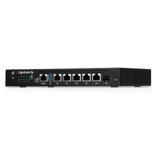 Ubiquiti EdgeRouter 6P Ethernet (RJ-45) ports, 4-Core MIPS64 Ubiquiti EdgeRouter 6P Managed Desktop 1 Gbps (RJ-45) ports quantity 5 SFP ports quantity 1