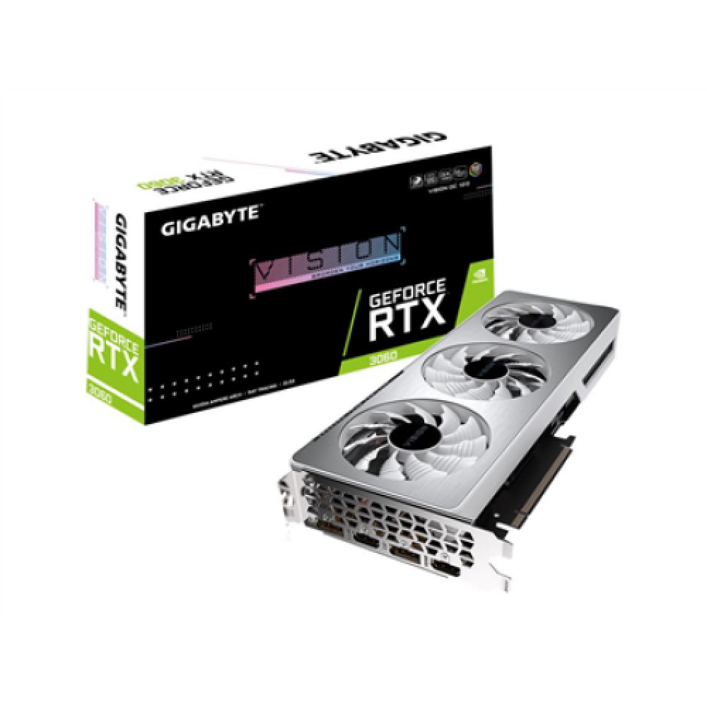 Gigabyte GV-N3060VISION OC-12GD, LHR version NVIDIA, 12 GB, GeForce RTX 3060, GDDR6, PCI-E 4.0 x 16, Processor frequency 1837 MHz, HDMI ports quantity 2, Memory clock speed 15000 MHz