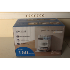 SALE OUT. Ecovacs DEEBOT T50 PRO OMNI Vacuum cleaner, Robot, Wet&Dry, 15000Pa, TruEdge 2.0, AIVI 3D 3.0 OMNI, White + All-in-one station , Ecovacs Robotic Vacuum Cleaner , DEEBOT T50 PRO OMNI , Wet&Dry , Li-ion , 6400 mAh , Dust capacity 0.26 L , 