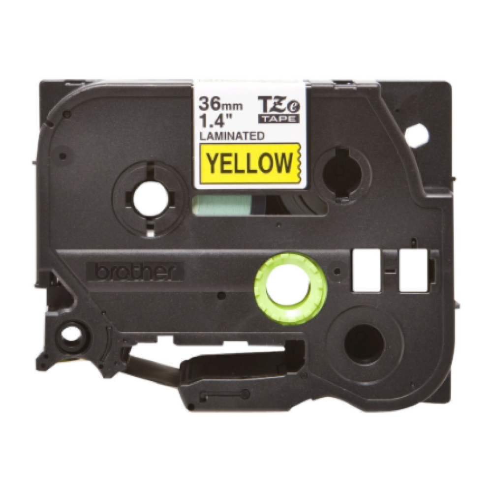 Brother , TZe-661 Laminated Tape , Black on Yellow , TZe , 8 m , 3.6 cm