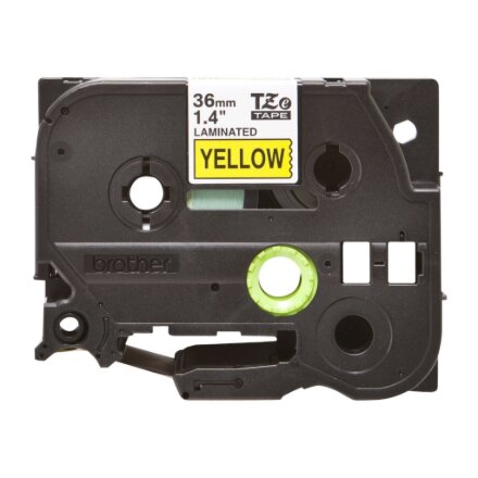 Brother , TZe-661 Laminated Tape , Black on Yellow , TZe , 8 m , 3.6 cm