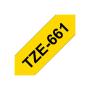 Brother , TZe-661 Laminated Tape , Black on Yellow , TZe , 8 m , 3.6 cm