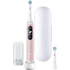 Oral-B Toothbrush + Travel Case , iO6 , Rechargeable , For adults , Number of brush heads included 1 , Number of teeth brushing modes 5 , Pink