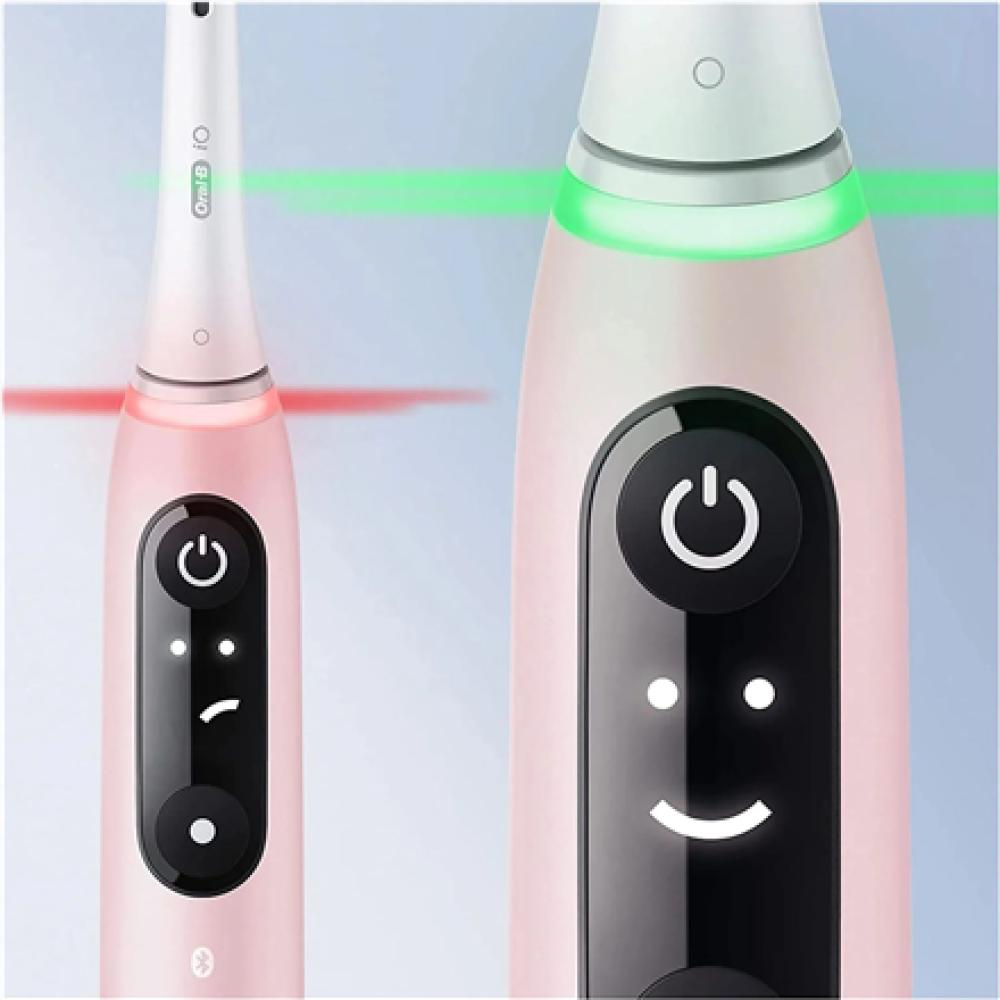 Oral-B Toothbrush + Travel Case , iO6 , Rechargeable , For adults , Number of brush heads included 1 , Number of teeth brushing modes 5 , Pink