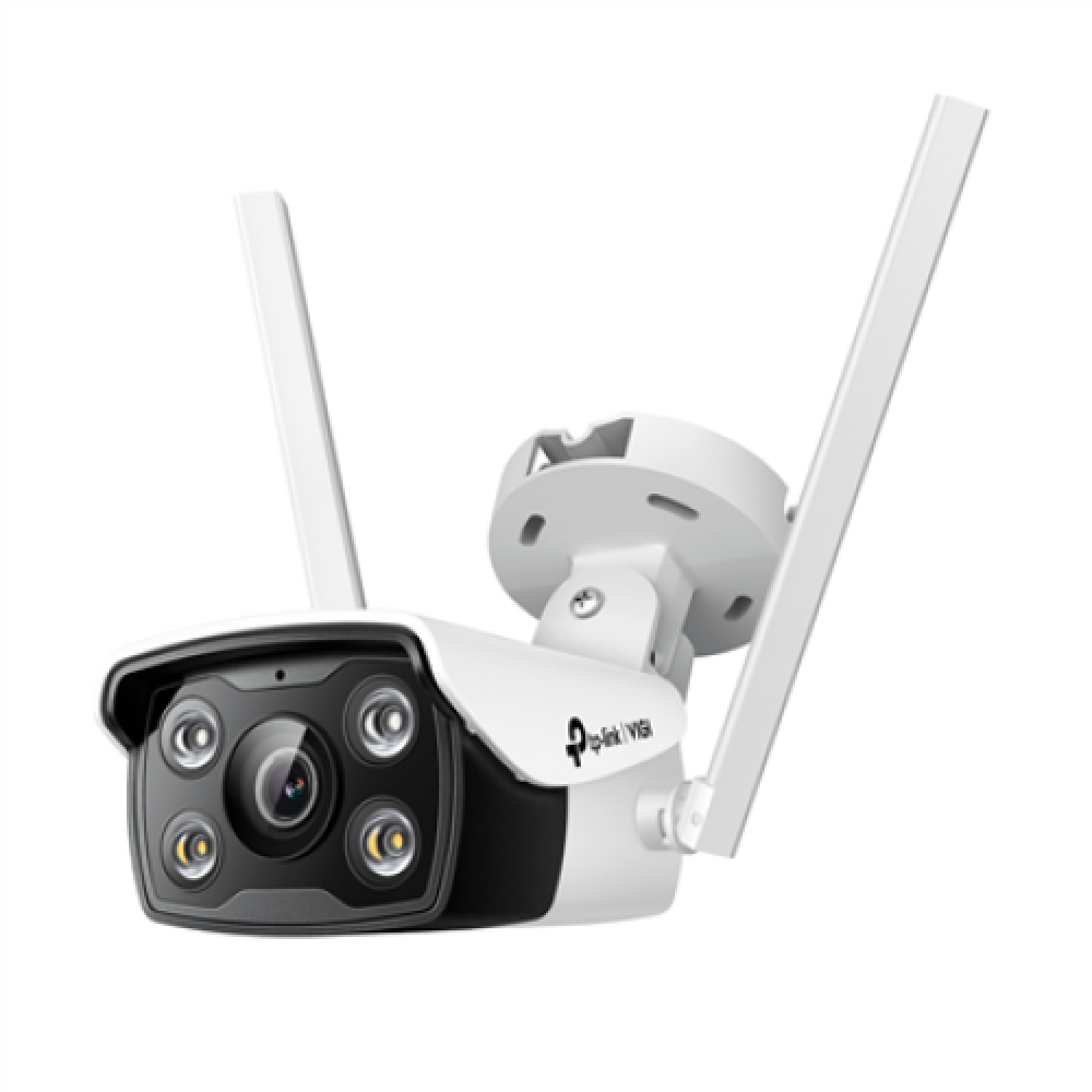 TP-LINK VIGI 4MP Outdoor Full-Color Wi-Fi Network Camera VIGI C340-W Bullet 4 MP 4 mm IP66 H.265+/H.265/H.264+/H.264 MicroSD