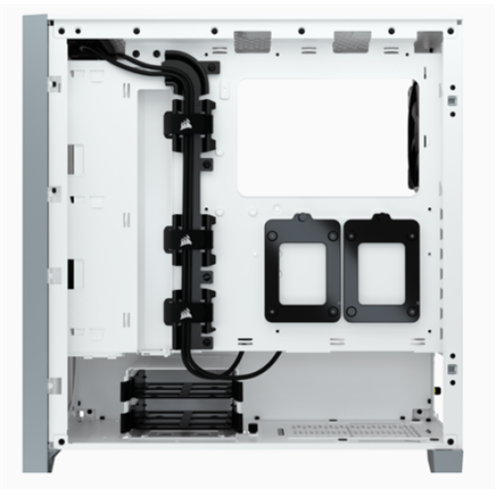 Corsair , Computer Case , 4000D , Side window , White , ATX , Power supply included No , ATX