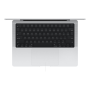 Apple MacBook , Pro , Silver , 14 , 3024 x 1964 pixels , Apple M4 , 16 GB , Solid-state drive capacity 1000 GB , Apple M4 chip 10-core CPU/10-core GPU , macOS , 802.11ax , Bluetooth version 5.3 , Keyboard language Russian , Keyboard backlit , Warranty 12 