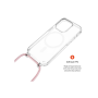 Fixed , MagPure Neck , Back Cover with Lanyard , Apple , iPhone 16 Pro Max , TPU , Clear, Pink