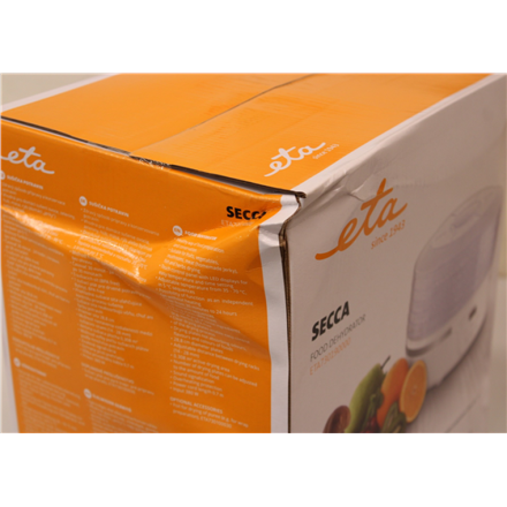 SALE OUT. ETA Fruit Dryer , ETA730190000 Secca , Power 380 W , Number of trays 5 , Integrated timer , White , DAMAGED PACKAGING