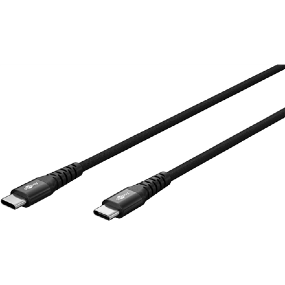 Goobay USB-C Supersoft Textile Cable with Metal Plugs , 73954