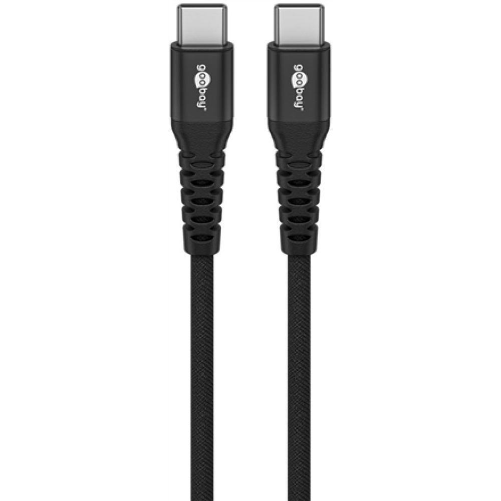 Goobay USB-C Supersoft Textile Cable with Metal Plugs , 73954