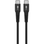 Goobay USB-C Supersoft Textile Cable with Metal Plugs , 73954