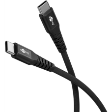 Goobay USB-C Supersoft Textile Cable with Metal Plugs , 73954