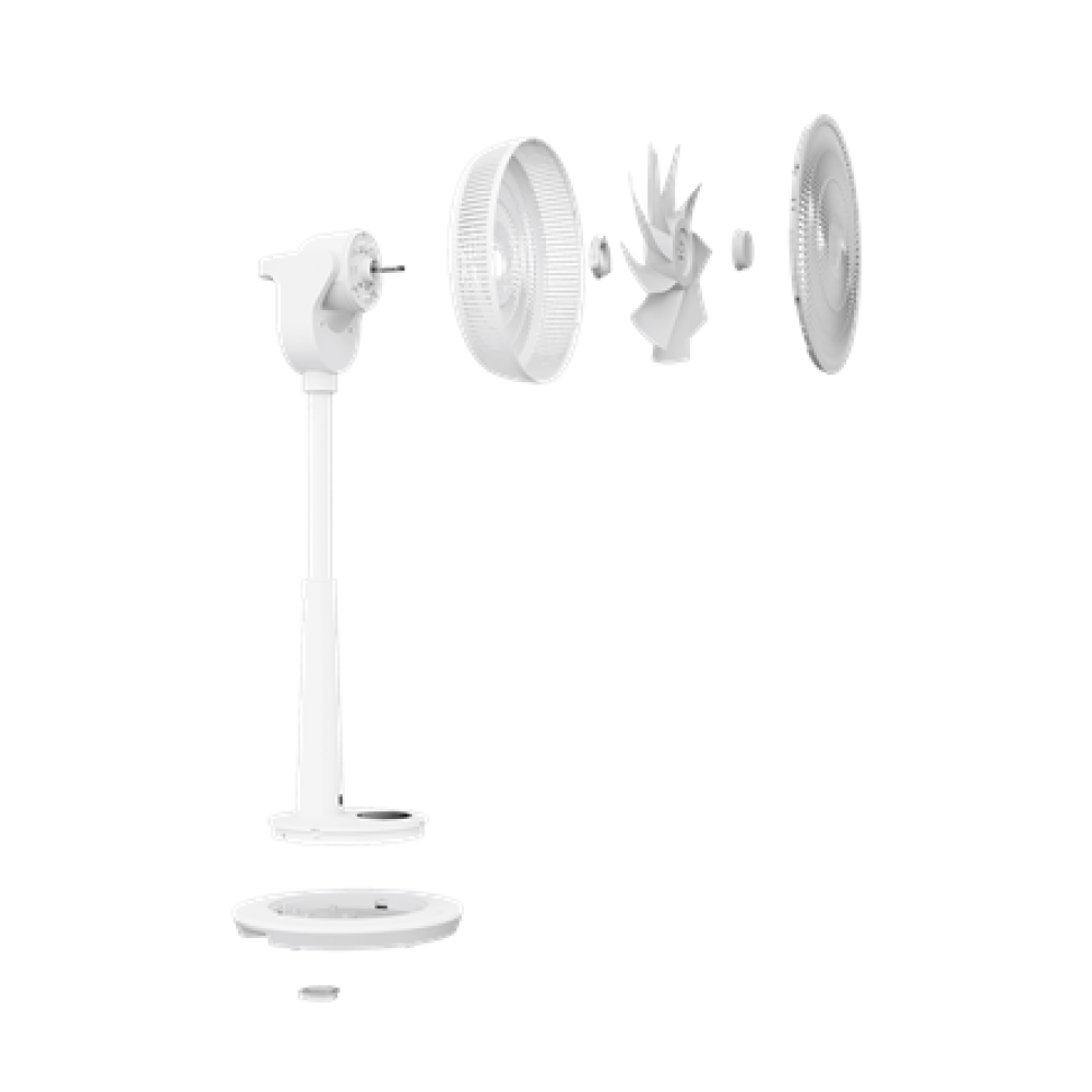 Duux Fan , Whisper 3 , Stand Fan , Diameter 34 cm , Number of speeds 26 , Oscillation , Remote control , White