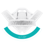 Duux Fan , Whisper 3 , Stand Fan , Diameter 34 cm , Number of speeds 26 , Oscillation , Remote control , White