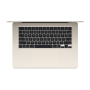 Apple , MacBook Air , Starlight , 15.3 , IPS , 2880 x 1864 , Apple M2 , 8 GB , SSD 512 GB , Apple M2 10-core GPU , Without ODD , macOS , 802.11ax , Bluetooth version 5.3 , Keyboard language English , Keyboard backlit , Warranty 12 month(s) , Battery warra