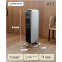 Mill , Heater , AB-H1000DN , Oil Filled Radiator , 1000 W , Number of power levels 3 , Suitable for rooms up to 12-16 m³ , White
