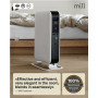 Mill , Heater , AB-H1000DN , Oil Filled Radiator , 1000 W , Number of power levels 3 , Suitable for rooms up to 12-16 m³ , White