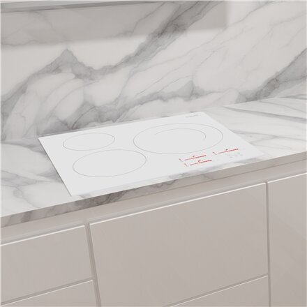 CATA Hob , INSB 6030 WH , Induction , Number of burners/cooking zones 3 , Slider touch , White