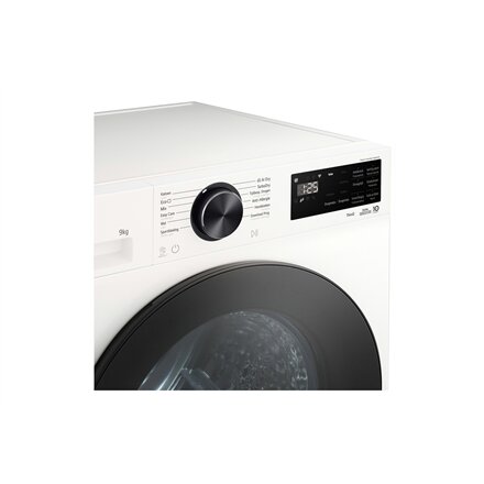 LG Dryer Machine with Heat Pump , RHX5009TWB , Energy efficiency class B , Front loading , 9 kg , LED , Depth 66 cm , Wi-Fi , White