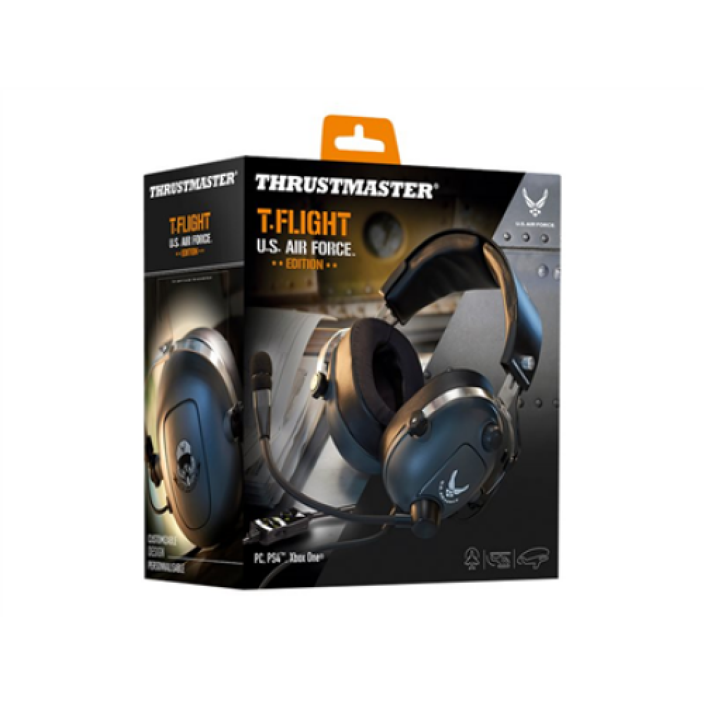 Thrustmaster Gaming Headset T Flight U.S. Air Force Edition Wired Over-Ear Black